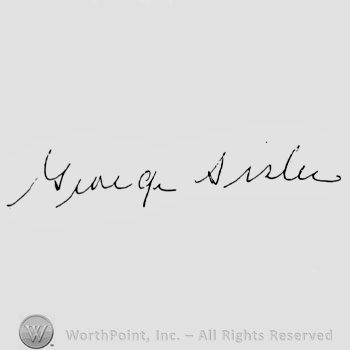 Signature: George Sisler.