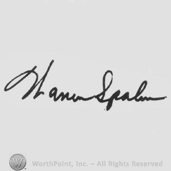 Signature: Warren Spahn.