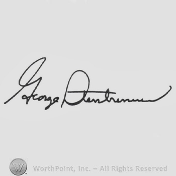 Signature: George Steinbrenner.