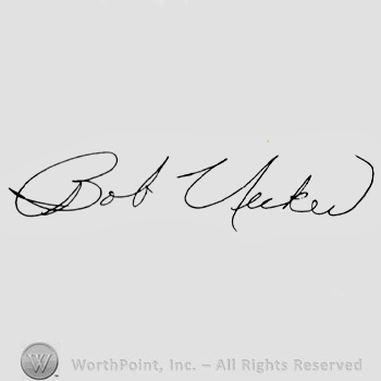 Signature: Bob Uecker.