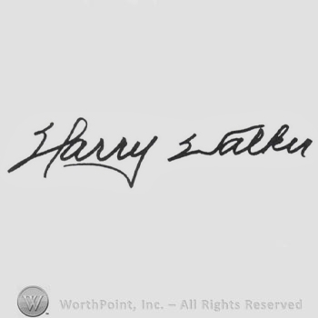 Signature: Harry Walker.