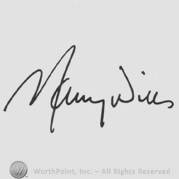 Signature: Maury Wills.