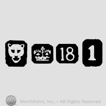 Leopard's Head and Crown +18 and  date-letter l