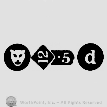 Leopard Head and Carat Mark 12-5 and date-letter d