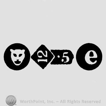 Leopard Head and Carat Mark 12-5 and date-letter e