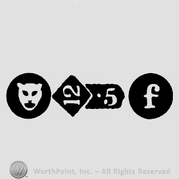 Leopard Head and Carat Mark 12-5 and date-letter f