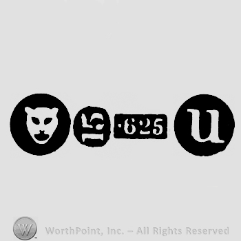 Leopard Head and Carat Mark 15-625 and date-letter u