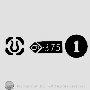 Import Mark and Carat Mark 9-375 and date-letter l
