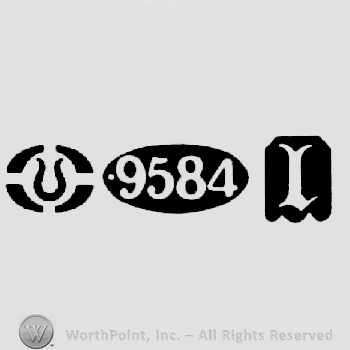 Import Mark and Britannia Standard Mark 9584 and date-letter l