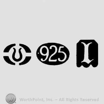 Import Mark and Sterling Standard Mark 925 and date-letter l