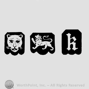 Leopard's Head and Lion Passant and date-letter k