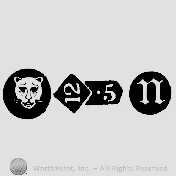 Leopard's Head and Carat Mark 12-5 and date-letter n