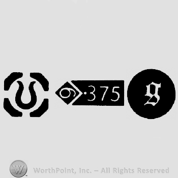 Import Mark and Carat Mark 9-375 and date-letter g
