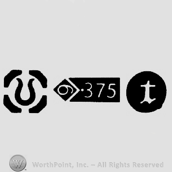 Import Mark and Carat Mark 9-375 and date-letter t