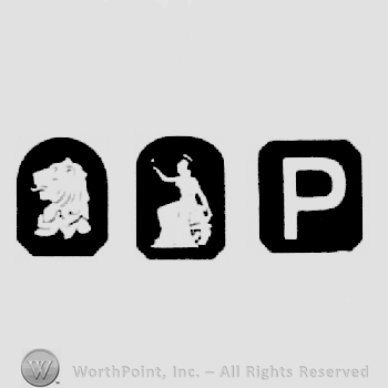 Lion's Head Erased and Britannia and date-letter P