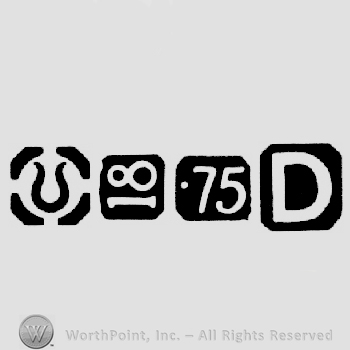 Import Mark and Carat Mark 18-75 and date-letter D