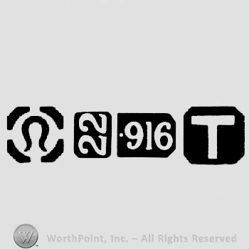 Import Mark and Carat Mark 22-916 and date-letter T