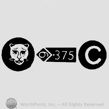Leopard's Head and Carat Mark 9-375 and date-letter C