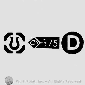 Import Mark and Carat Mark 9-375 and date-letter D