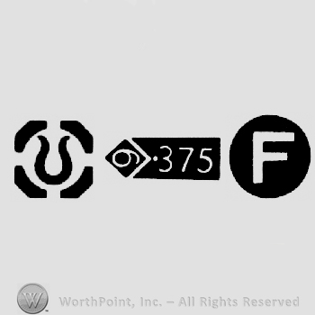 Import Mark and Carat Mark 9-375 and date-letter F