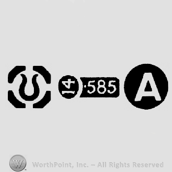 Import Mark and Carat Mark 14-585 and date-letter A