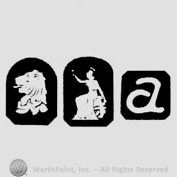 Lion's Head Erased and Britannia and date-letter a