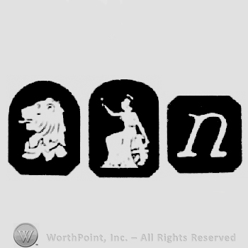 Lion's Head Erased and Britannia and date-letter n