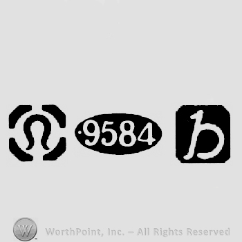 Import Mark and Britannia Standard Mark 9584 and date-letter b