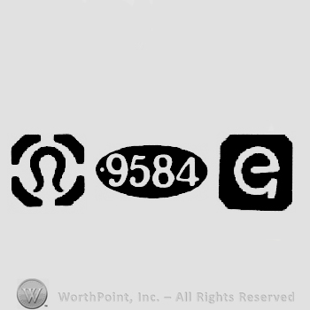 Import Mark and Britannia Standard Mark 9584 and date-letter e