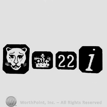 Leopard's Head and Carat Mark Crown +22 and date-letter i