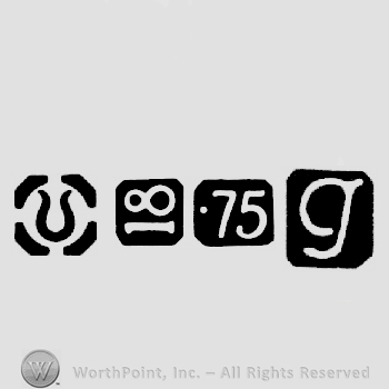 Import Mark and Carat Mark 18-75 and date-letter g