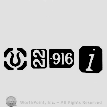 Import Mark and Carat Mark 22-916 and date-letter i
