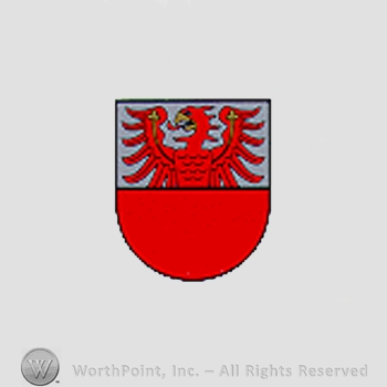 Heraldry: eagle and a shield.