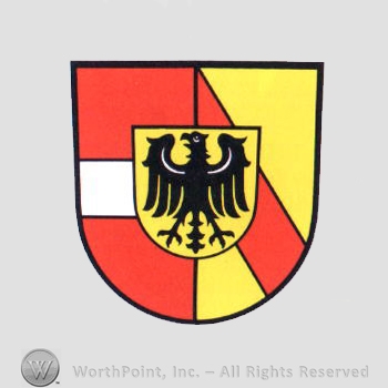 Heraldry: eagle inside a shield and a shield.