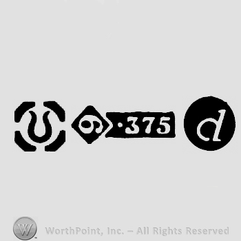 Import Mark and Carat Mark 9-375 and date-letter d