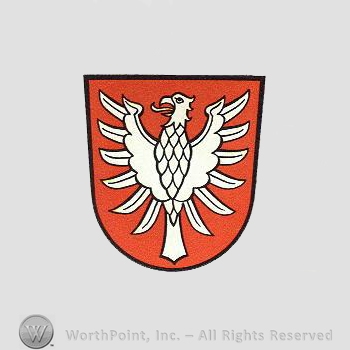 Heraldry: shield, eagle.