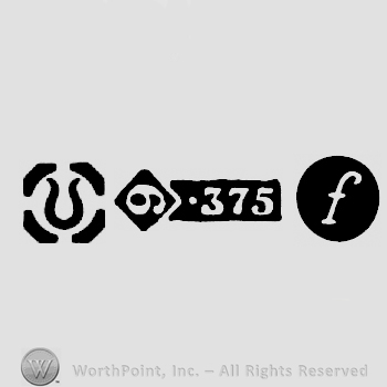 Import Mark and Carat Mark 9-375 and date-letter f