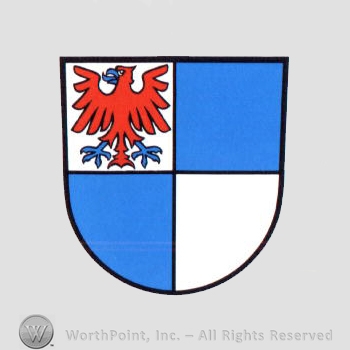 Heraldry: shield, eagle.