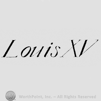 Louis XV written