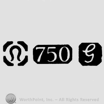 Import Mark and Carat Mark 750 and date-letter G