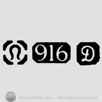 Import Mark and Carat Mark 916 and date-letter D