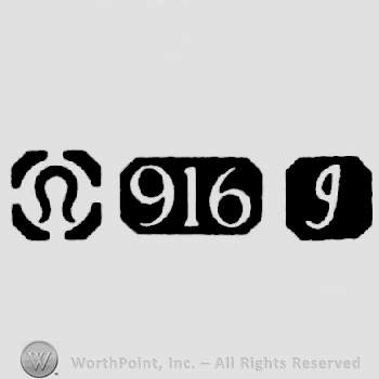Import Mark and Carat Mark 916 and date-letter I