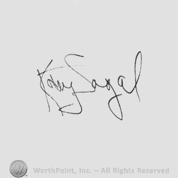 Signature: Katey Sagal.