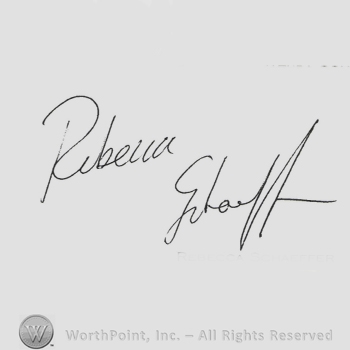 Signature: Rebecca Schaeffer.
