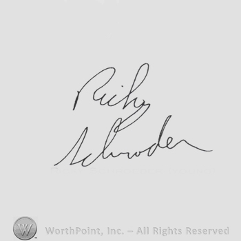 Signature: Ricky Schroeder.