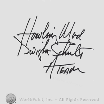 Signature: Dwight Schultz.