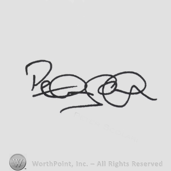 Signature: Peter Scolari.