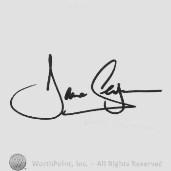 Signature: Jane Seymour.