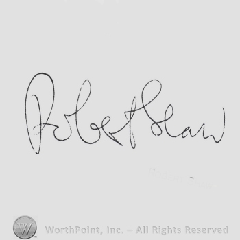 Signature: Robert Shaw.