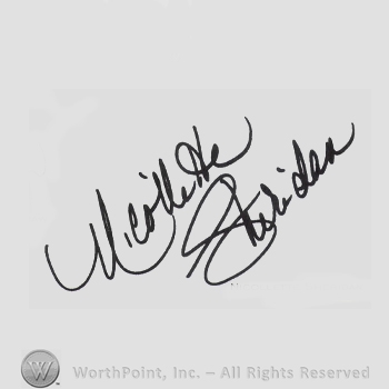 Signature: Nicollette Sheridan.